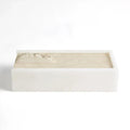 GLOBAL VIEWS ALABASTER RECTANGLE BOX W/ROCK FINIAL - Decorative Accents