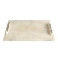 GLOBAL VIEWS ALABASTER RECTANGLE TRAY W/ROCK HANDLES - Decorative Accents