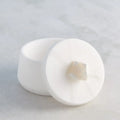 GLOBAL VIEWS ALABASTER TAPERED ROUND BOX W/ROCK FINIAL - Decorative Accents