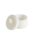 GLOBAL VIEWS ALABASTER TAPERED ROUND BOX W/ROCK FINIAL - Decorative Accents