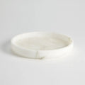 GLOBAL VIEWS ALABASTER TAPERED ROUND TRAY - Decorative Accents