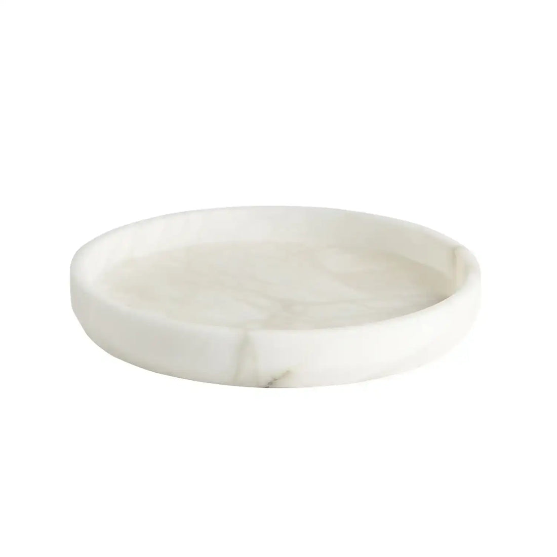 GLOBAL VIEWS ALABASTER TAPERED ROUND TRAY - Decorative Accents