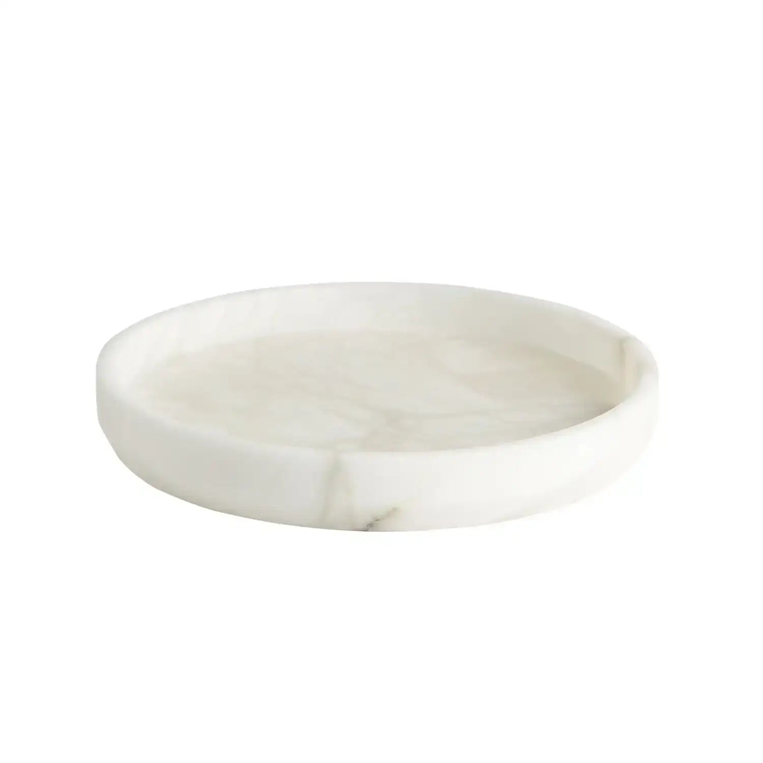 GLOBAL VIEWS ALABASTER TAPERED ROUND TRAY - Decorative Accents
