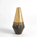 GLOBAL VIEWS GOLD DRIP VASE - Decorative Accents