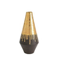 GLOBAL VIEWS GOLD DRIP VASE - Decorative Accents