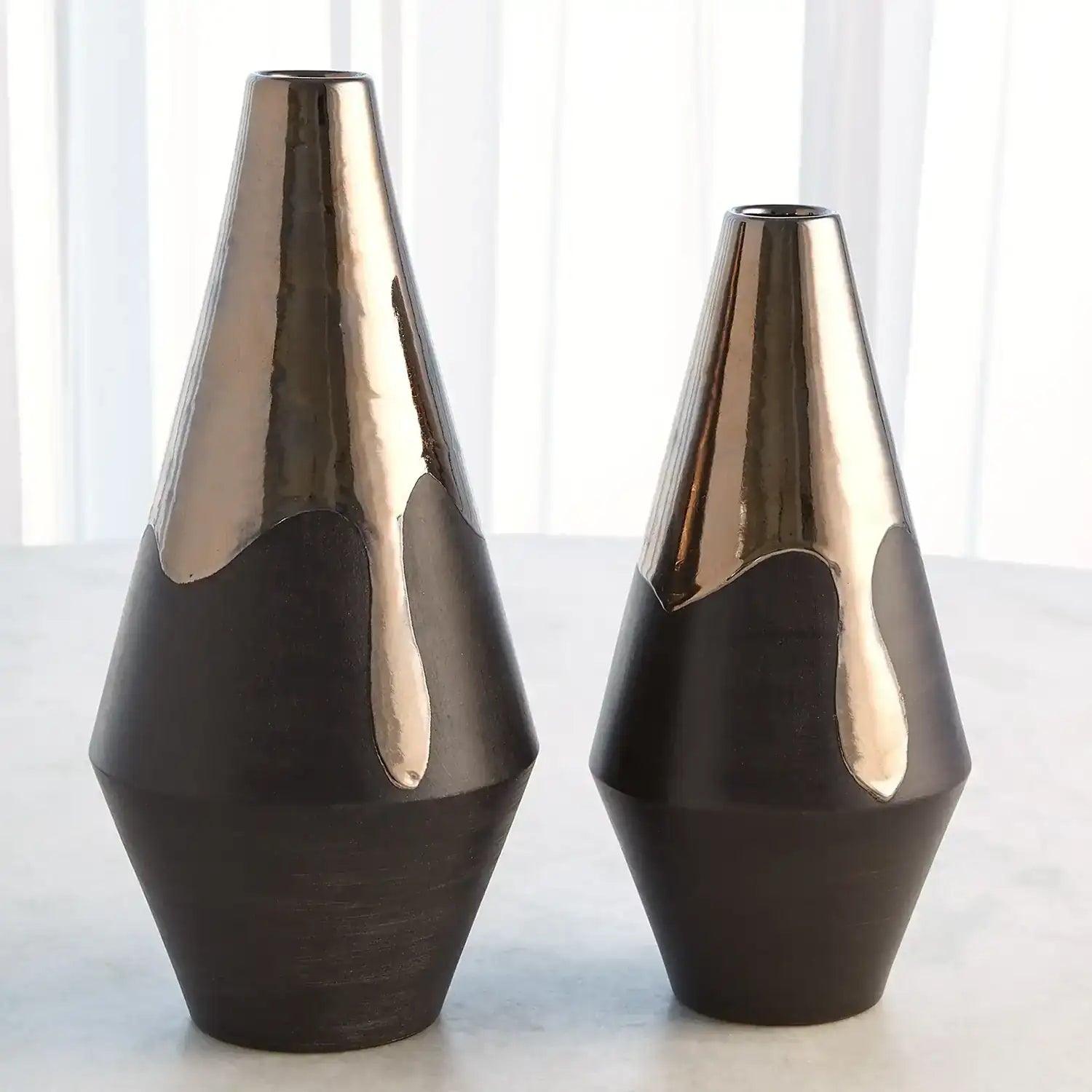 GLOBAL VIEWS GILDED DIP VASE - Decorative Accents