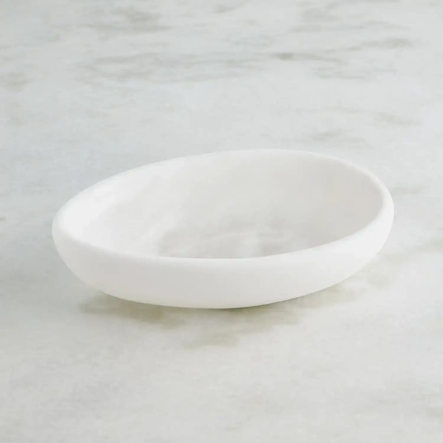 GLOBAL VIEWS OBLIQUE ALABASTER BOWL - Decorative Accents
