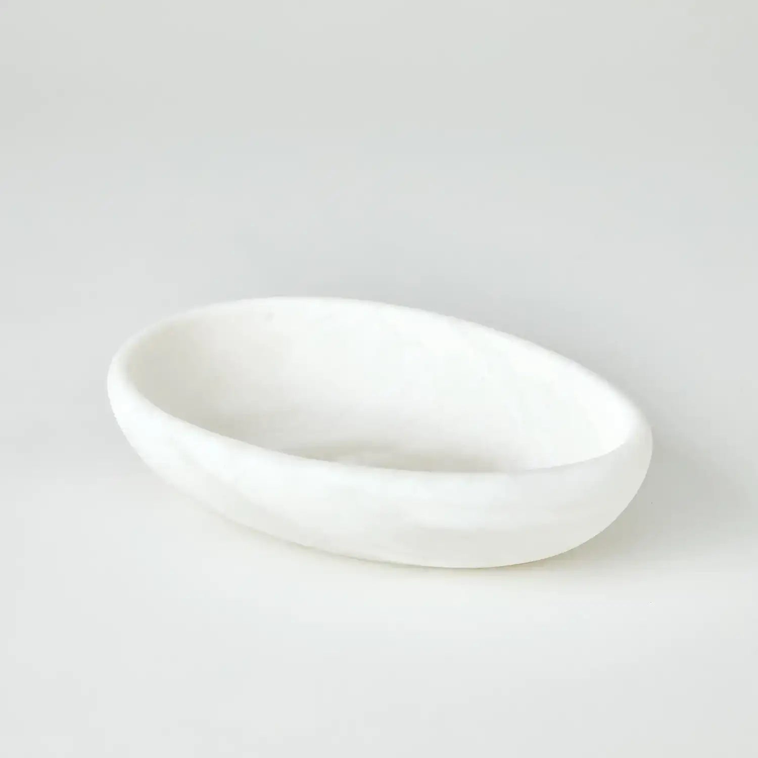 GLOBAL VIEWS OBLIQUE ALABASTER BOWL - Decorative Accents