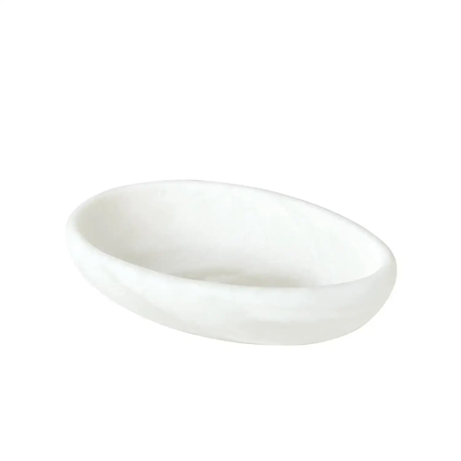 GLOBAL VIEWS OBLIQUE ALABASTER BOWL - Decorative Accents
