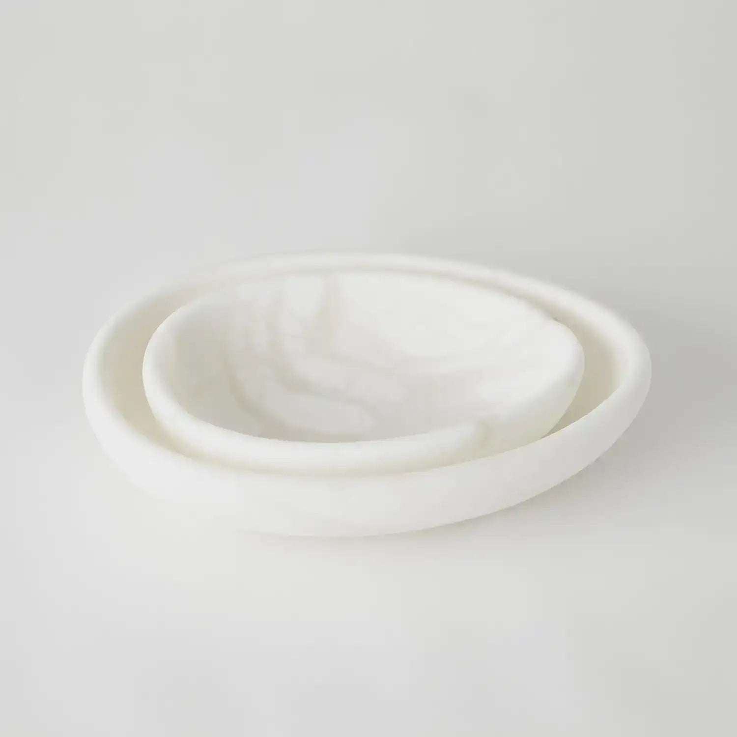 GLOBAL VIEWS OBLIQUE ALABASTER BOWL - Decorative Accents