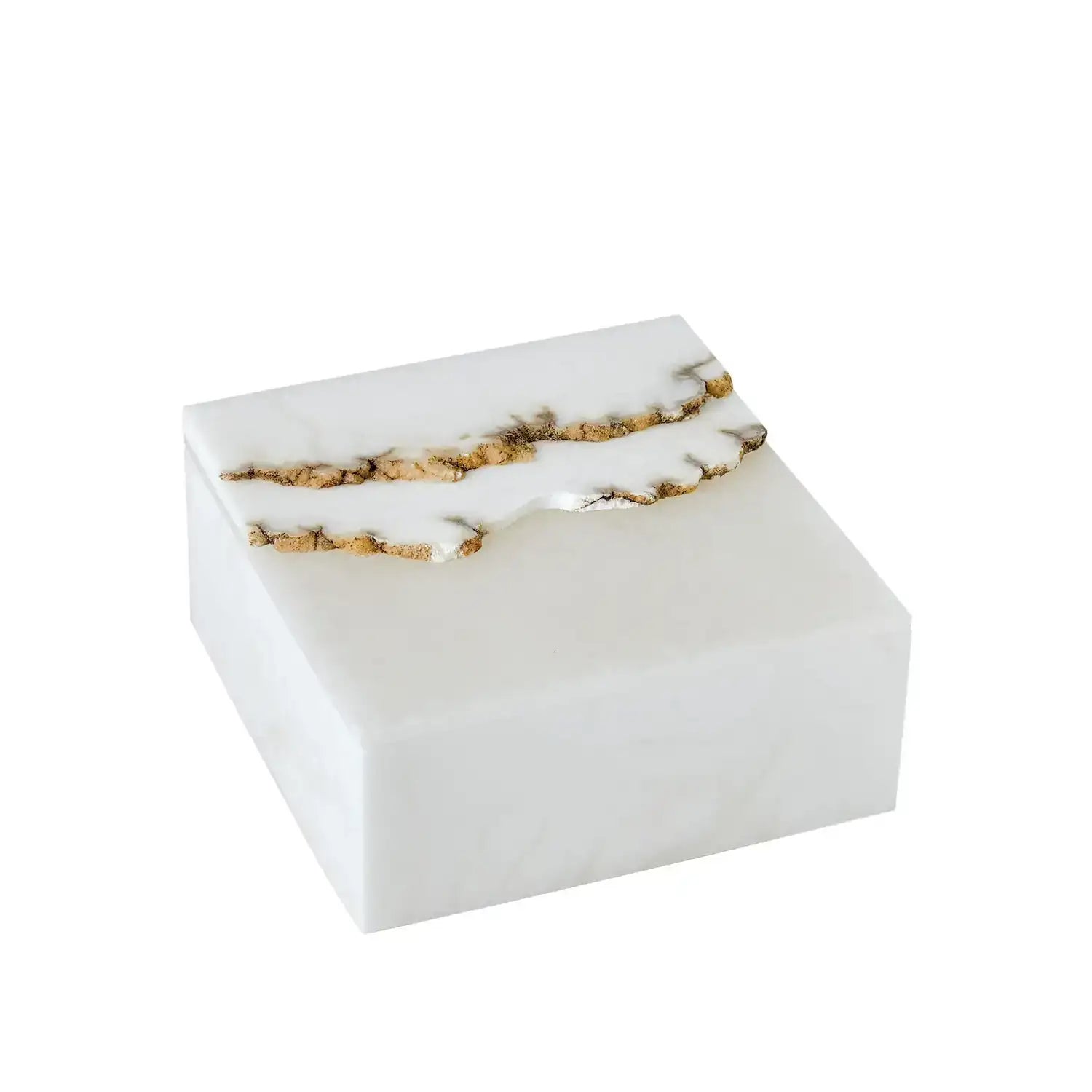 GLOBAL VIEWS TERRAIN ALABASTER BOX - Decorative Accents