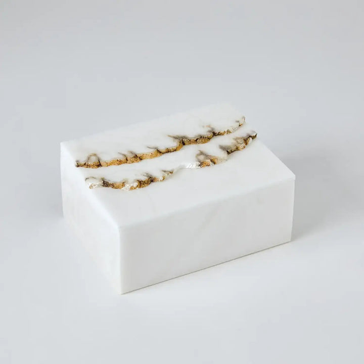GLOBAL VIEWS TERRAIN ALABASTER BOX - Decorative Accents