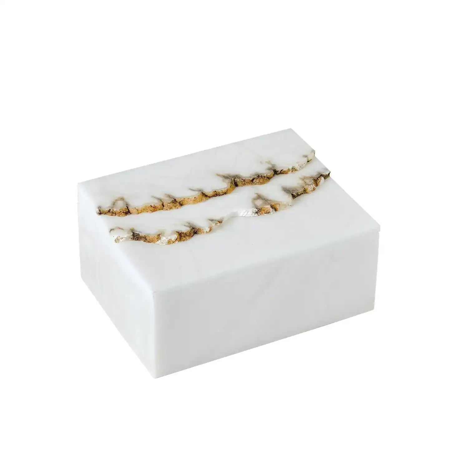 GLOBAL VIEWS TERRAIN ALABASTER BOX - Decorative Accents