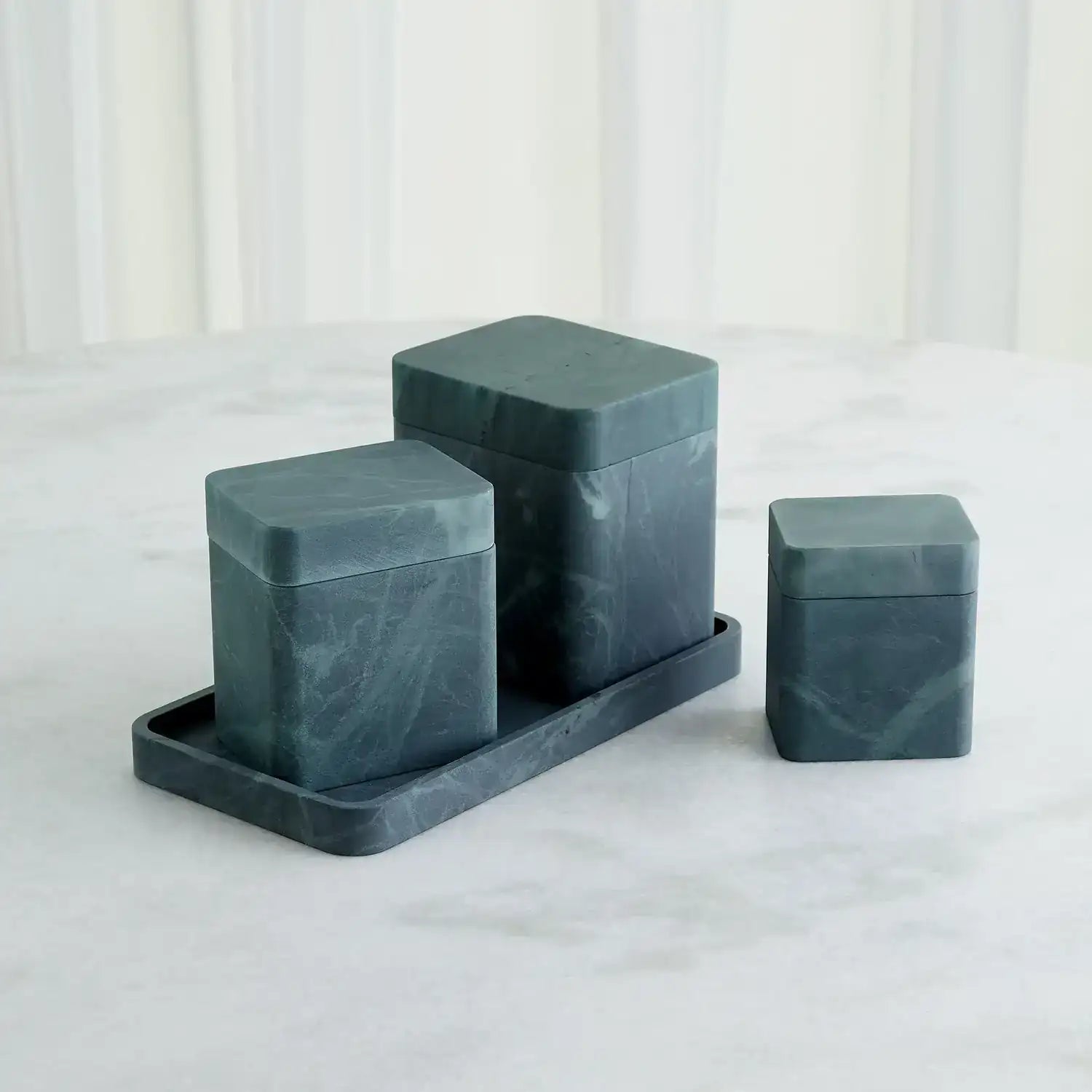 GLOBAL VIEWS RAGGIO ALABASTER BOX - Decorative Accents