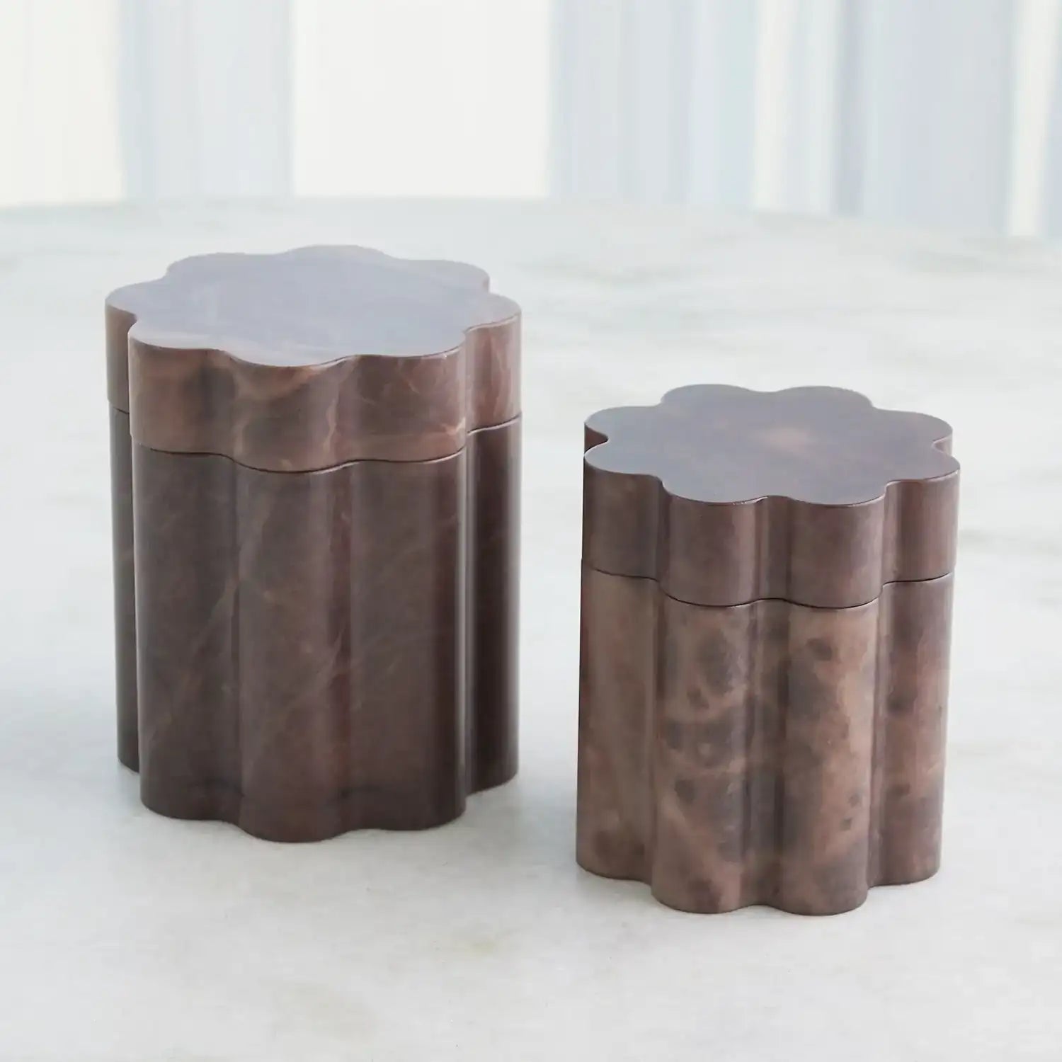 GLOBAL VIEWS CUMULUS ALABASTER TALL BOX