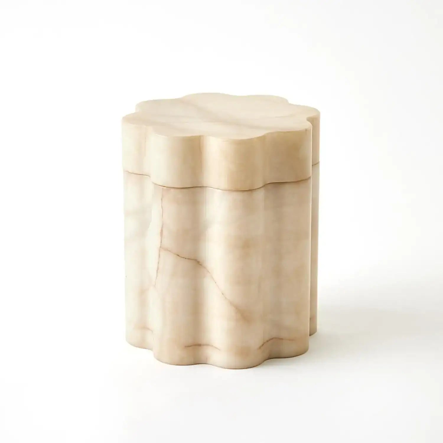 GLOBAL VIEWS CUMULUS ALABASTER TALL BOX