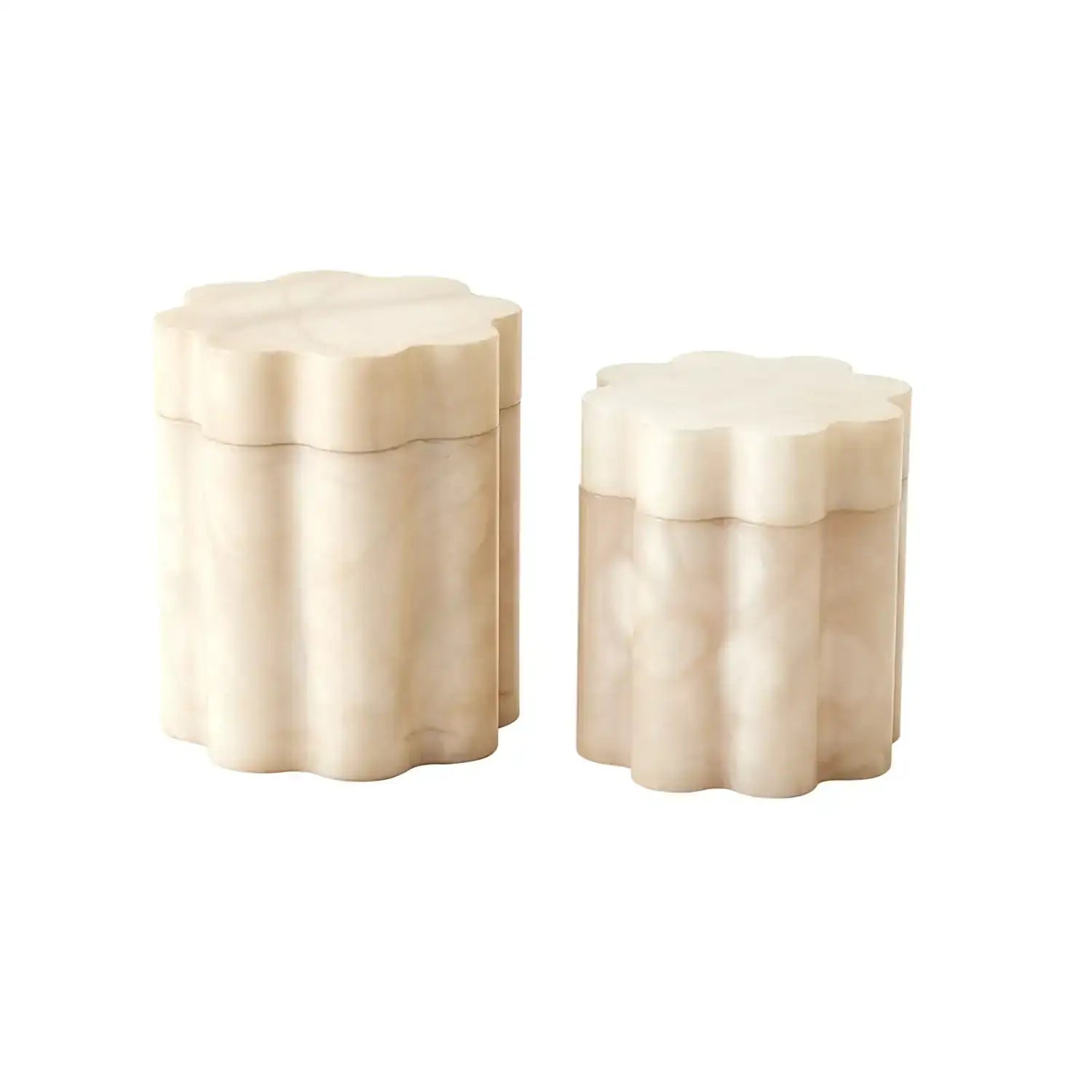 GLOBAL VIEWS CUMULUS ALABASTER TALL BOX