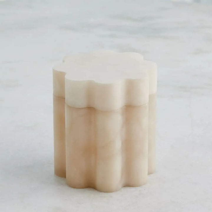 GLOBAL VIEWS CUMULUS ALABASTER TALL BOX