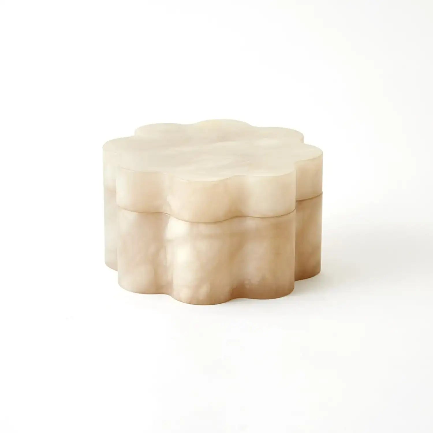 GLOBAL VIEWS CUMULUS ALABASTER WIDE BOX