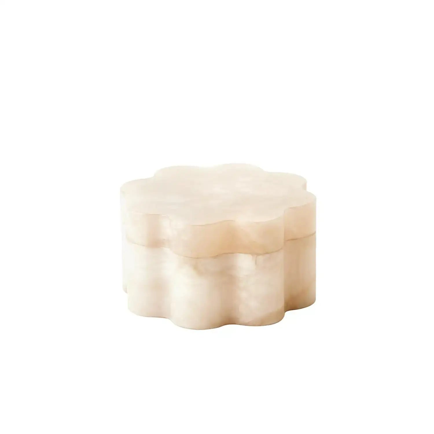 GLOBAL VIEWS CUMULUS ALABASTER WIDE BOX