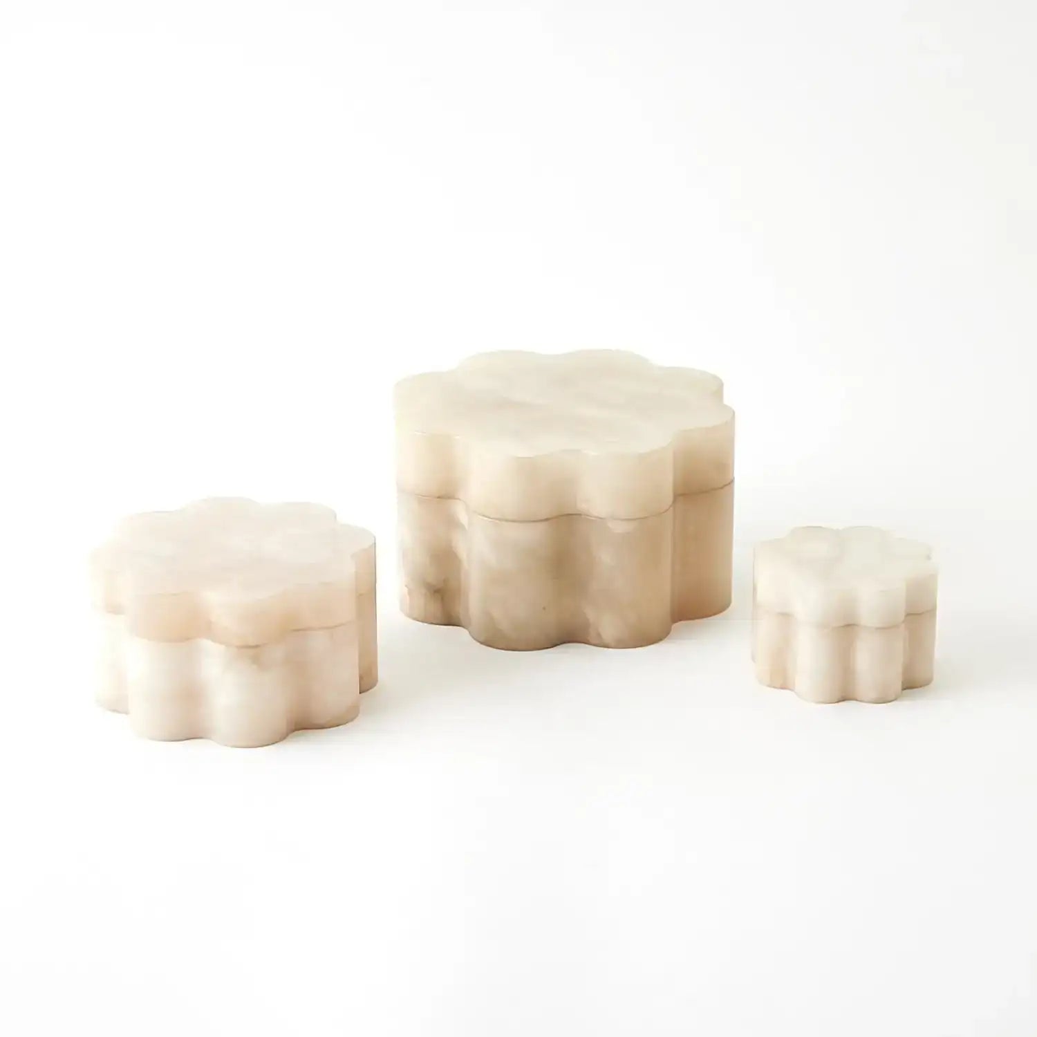 GLOBAL VIEWS CUMULUS ALABASTER WIDE BOX