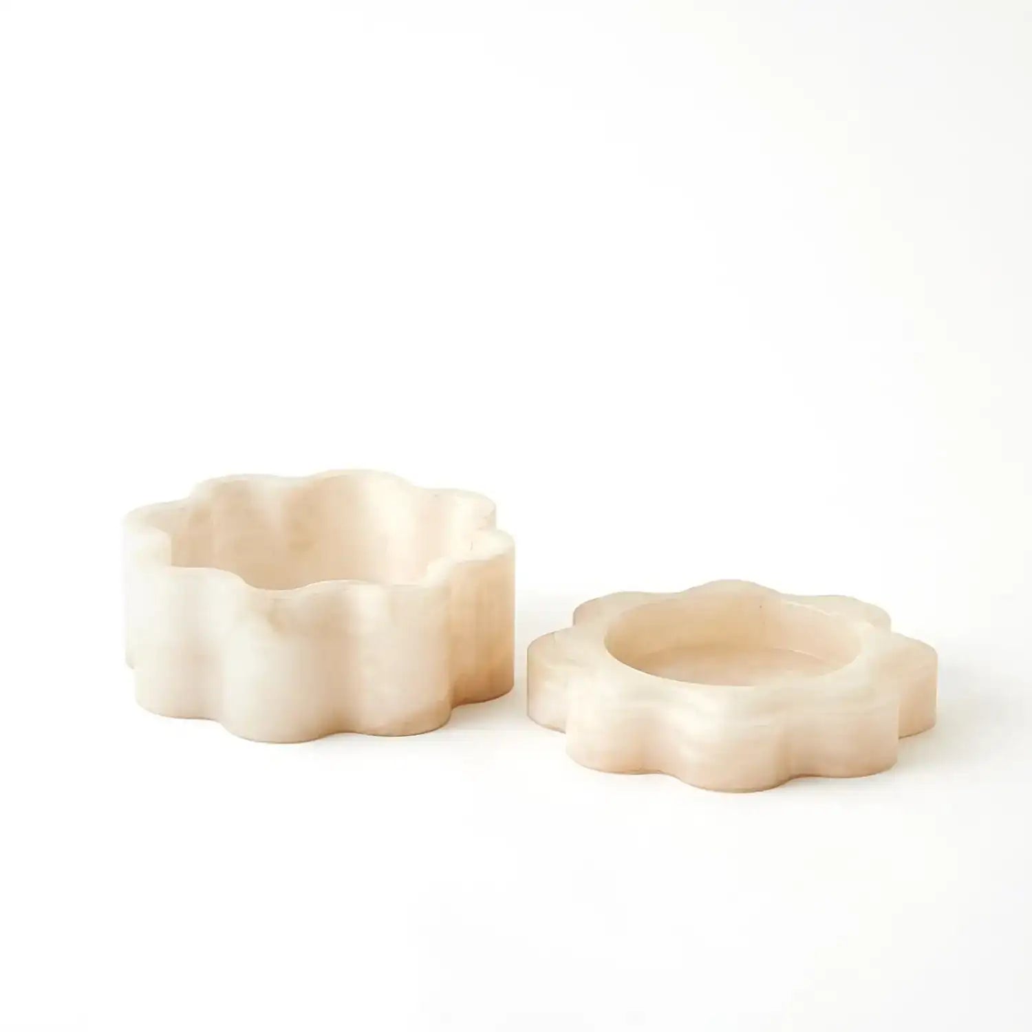 GLOBAL VIEWS CUMULUS ALABASTER WIDE BOX