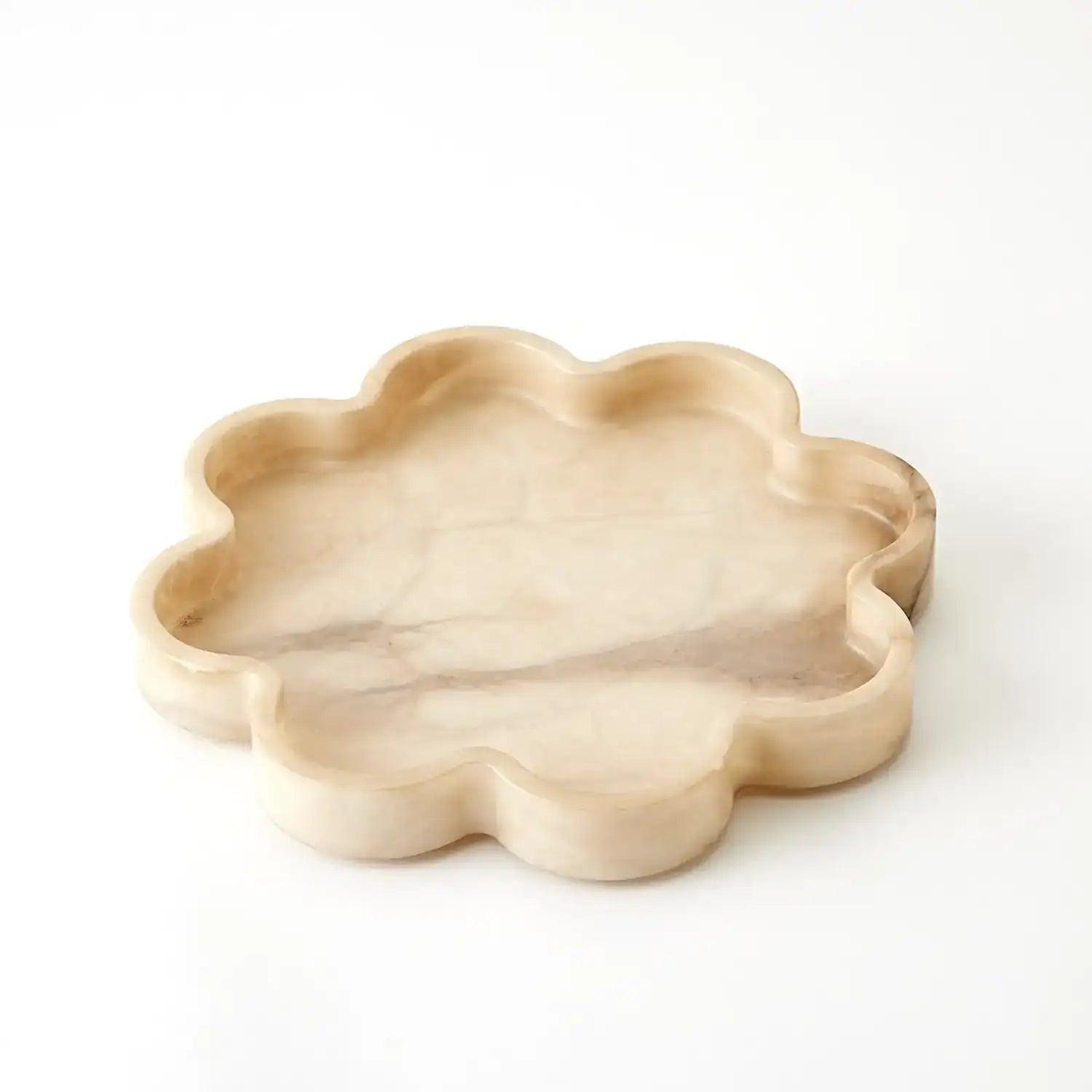 GLOBAL VIEWS CUMULUS ALABASTER TRAY - Decorative Accents