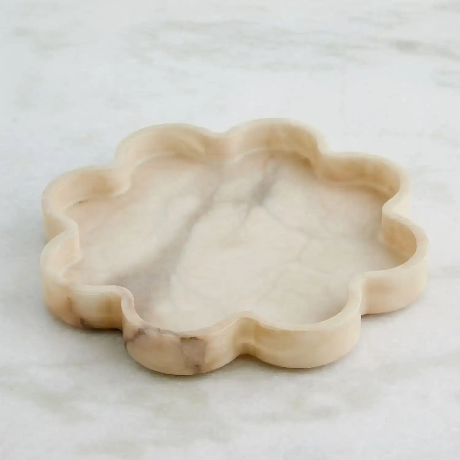 GLOBAL VIEWS CUMULUS ALABASTER TRAY - Decorative Accents