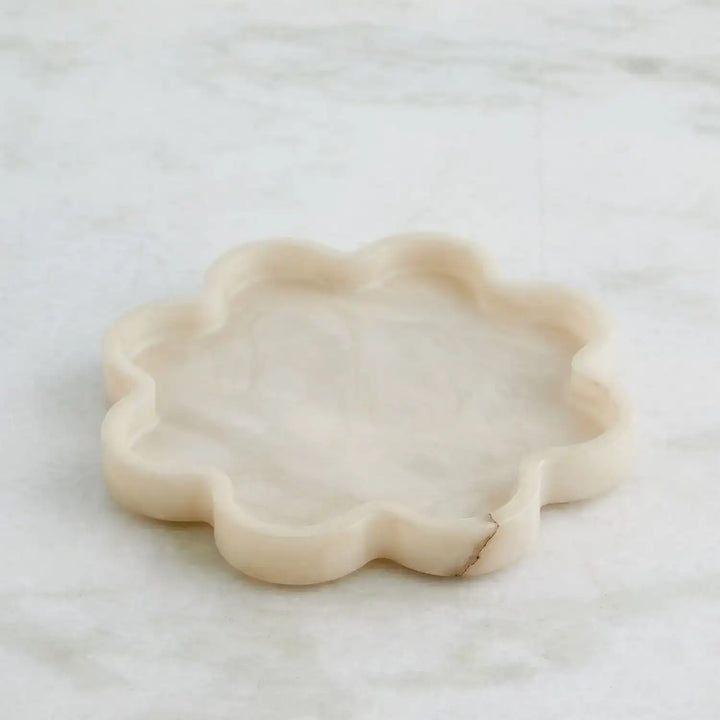 GLOBAL VIEWS CUMULUS ALABASTER TRAY - Decorative Accents
