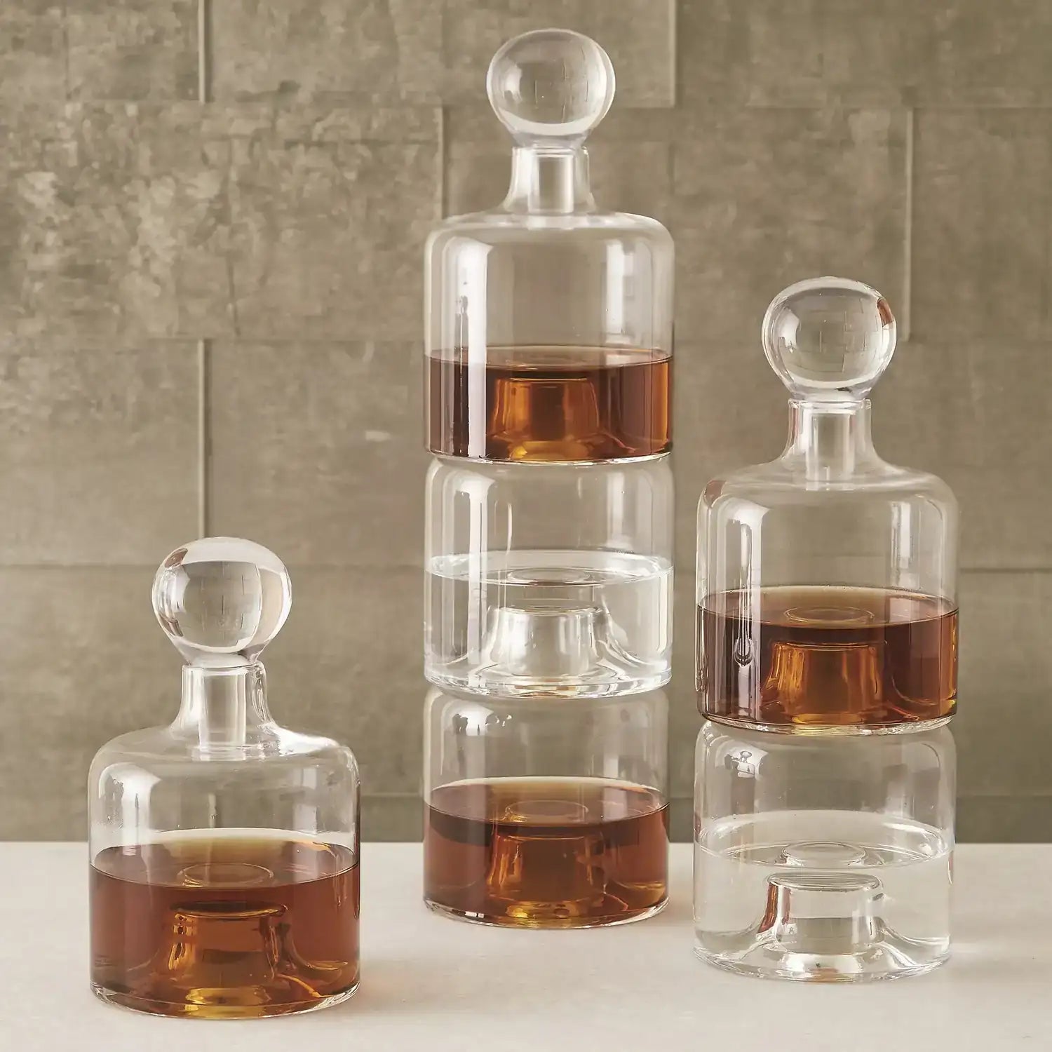 GLOBAL VIEWS DOUBLE STACKING DECANTER - Decorative Accents
