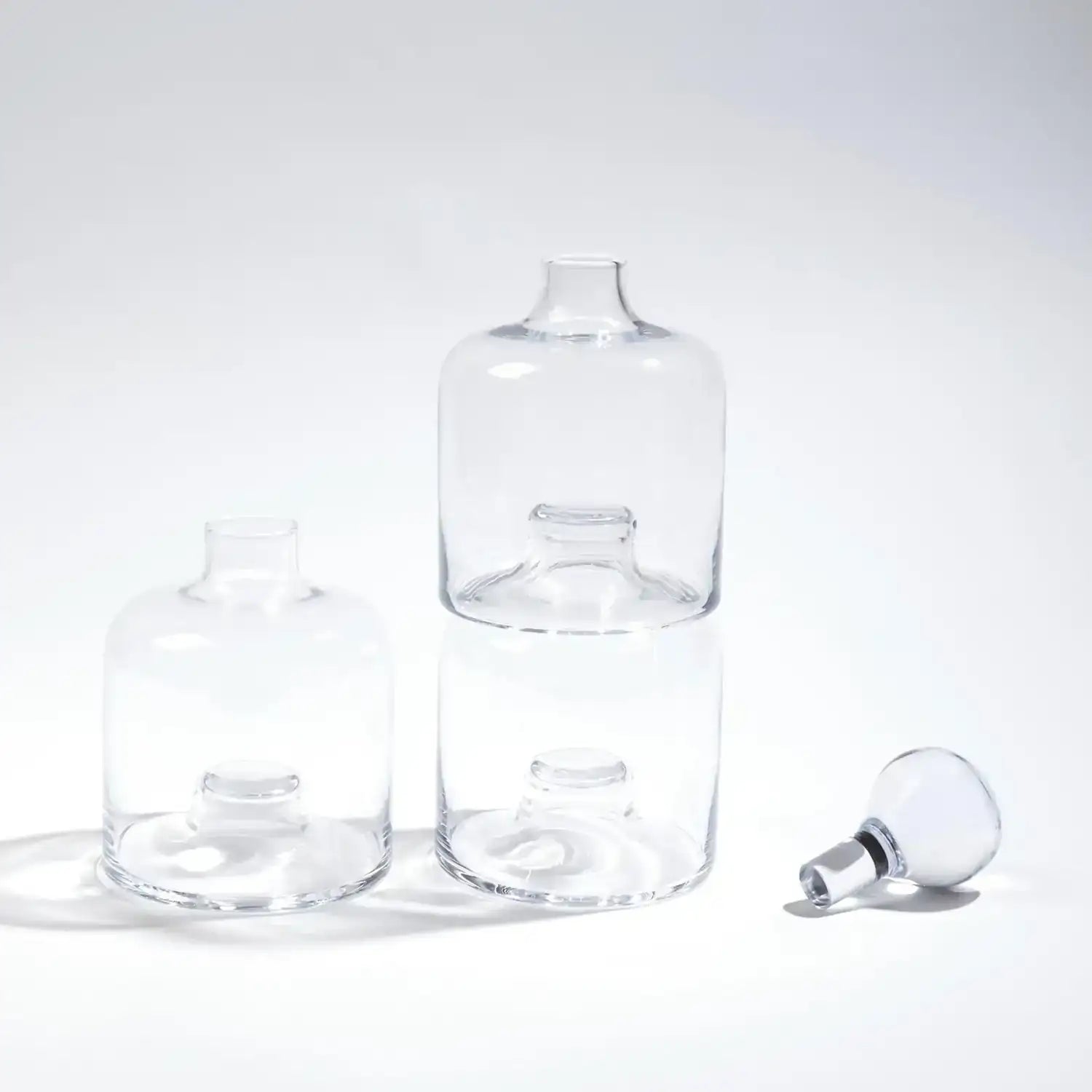 GLOBAL VIEWS TRIPLE STACKING DECANTER - Decorative Accents