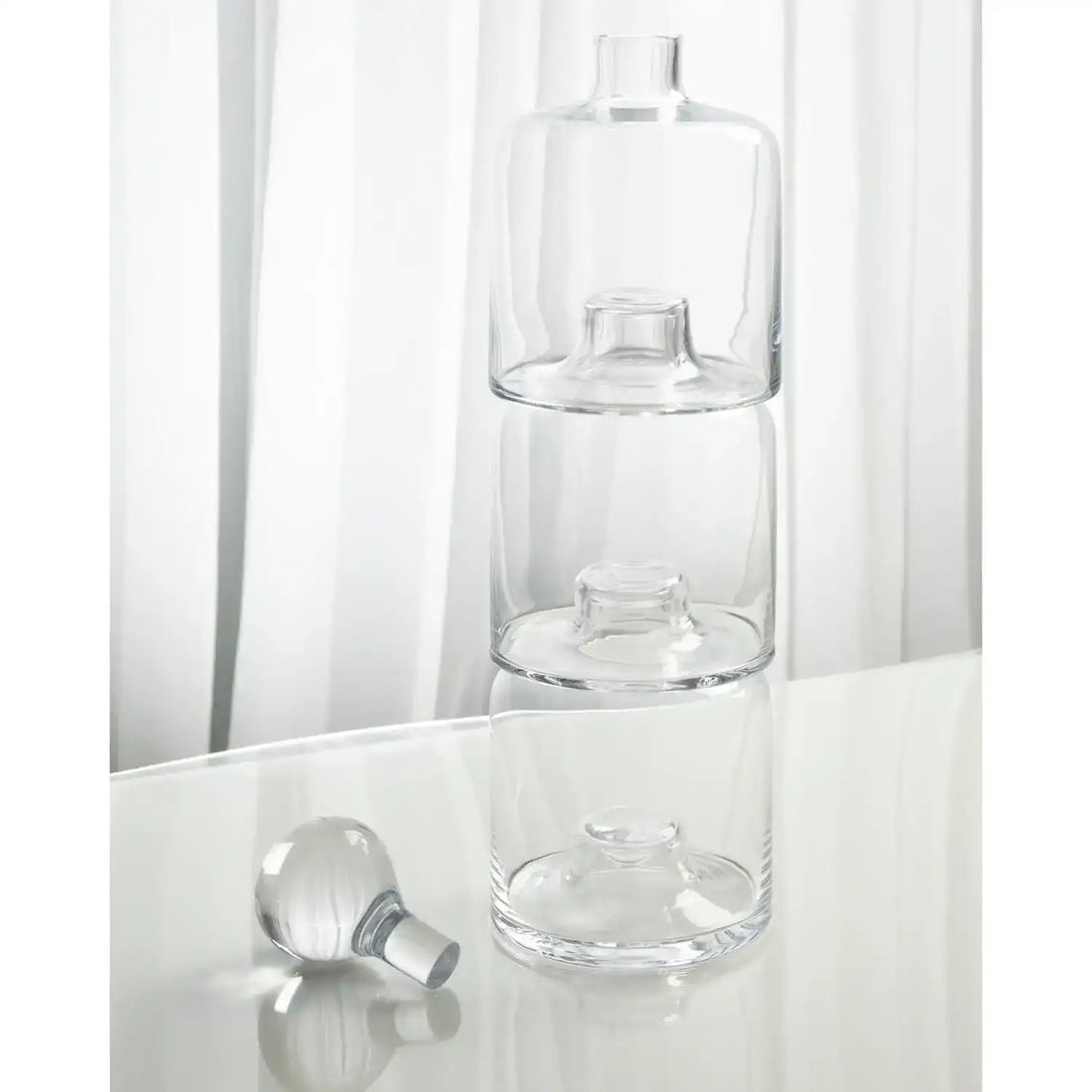 GLOBAL VIEWS TRIPLE STACKING DECANTER - Decorative Accents