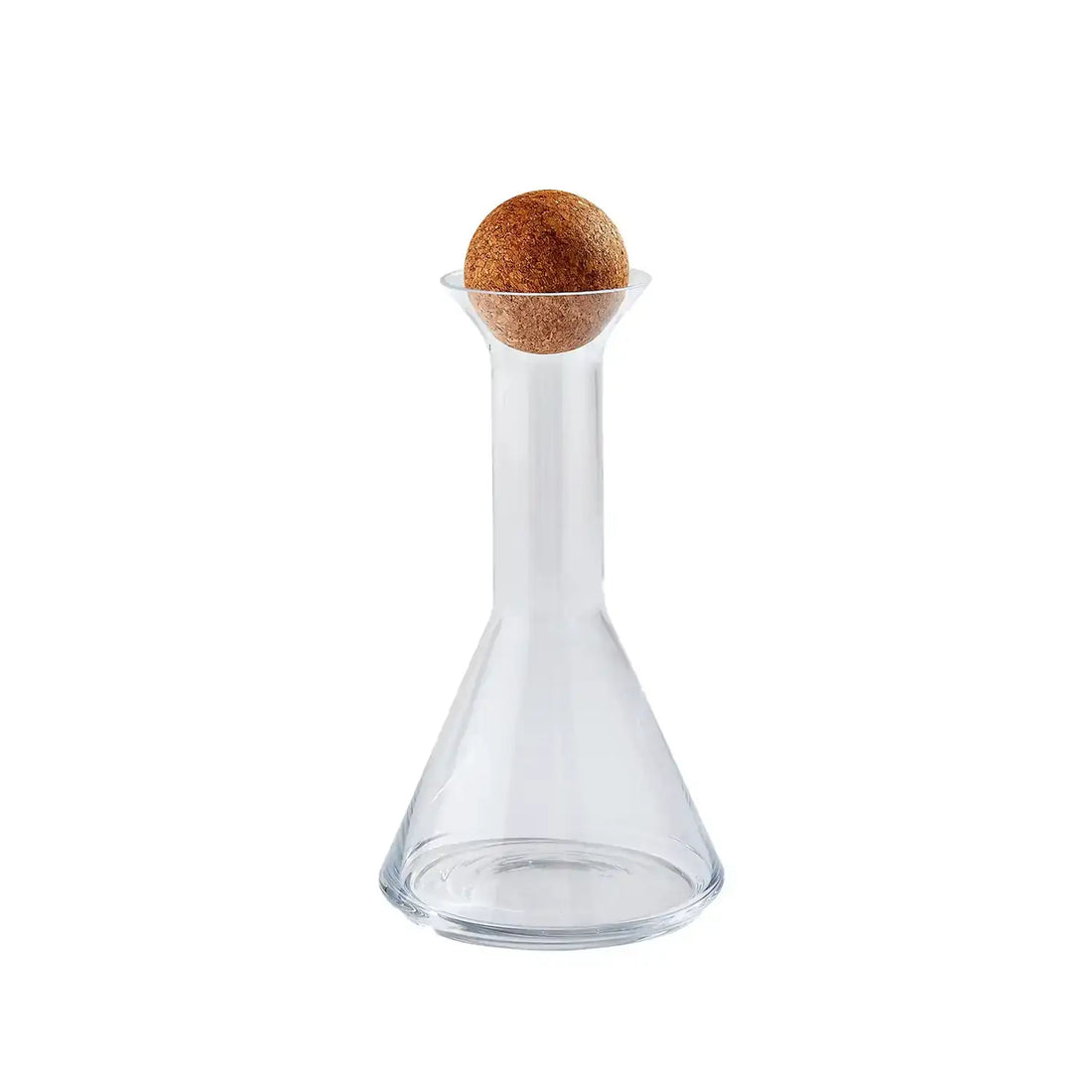 GLOBAL VIEWS CHEMISTRY TRIANGLE DECANTER W/CORK STOPPER - Decorative Accents