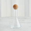 GLOBAL VIEWS CHEMISTRY TRIANGLE DECANTER W/CORK STOPPER - Decorative Accents