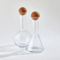 GLOBAL VIEWS CHEMISTRY TRIANGLE DECANTER W/CORK STOPPER - Decorative Accents