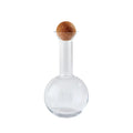 GLOBAL VIEWS CHEMISTRY ROUND DECANTER W/CORK STOPPER - Decorative Accents