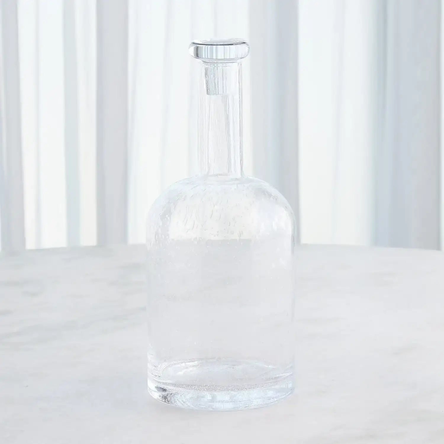 GLOBAL VIEWS NECKED SEEDED DECANTER - Decorative Accents