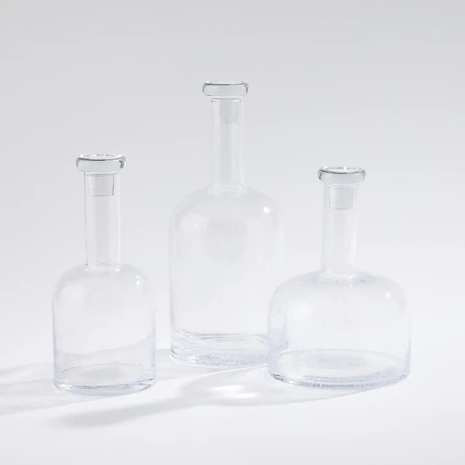 GLOBAL VIEWS NECKED SEEDED DECANTER - Decorative Accents