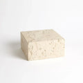 GLOBAL VIEWS TRAVERTINE CUBE RISER - Decorative Accents