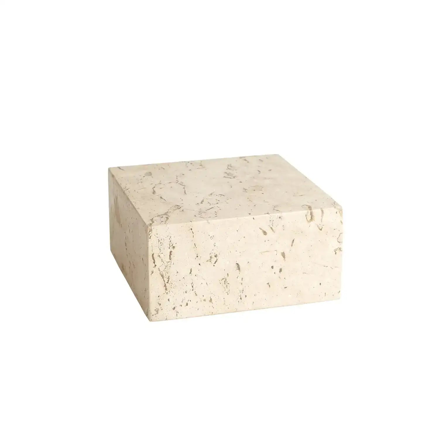 GLOBAL VIEWS TRAVERTINE CUBE RISER - Decorative Accents