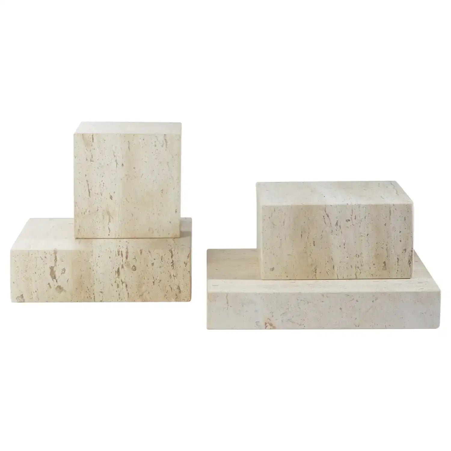 GLOBAL VIEWS TRAVERTINE PLATEAU - Decorative Accents