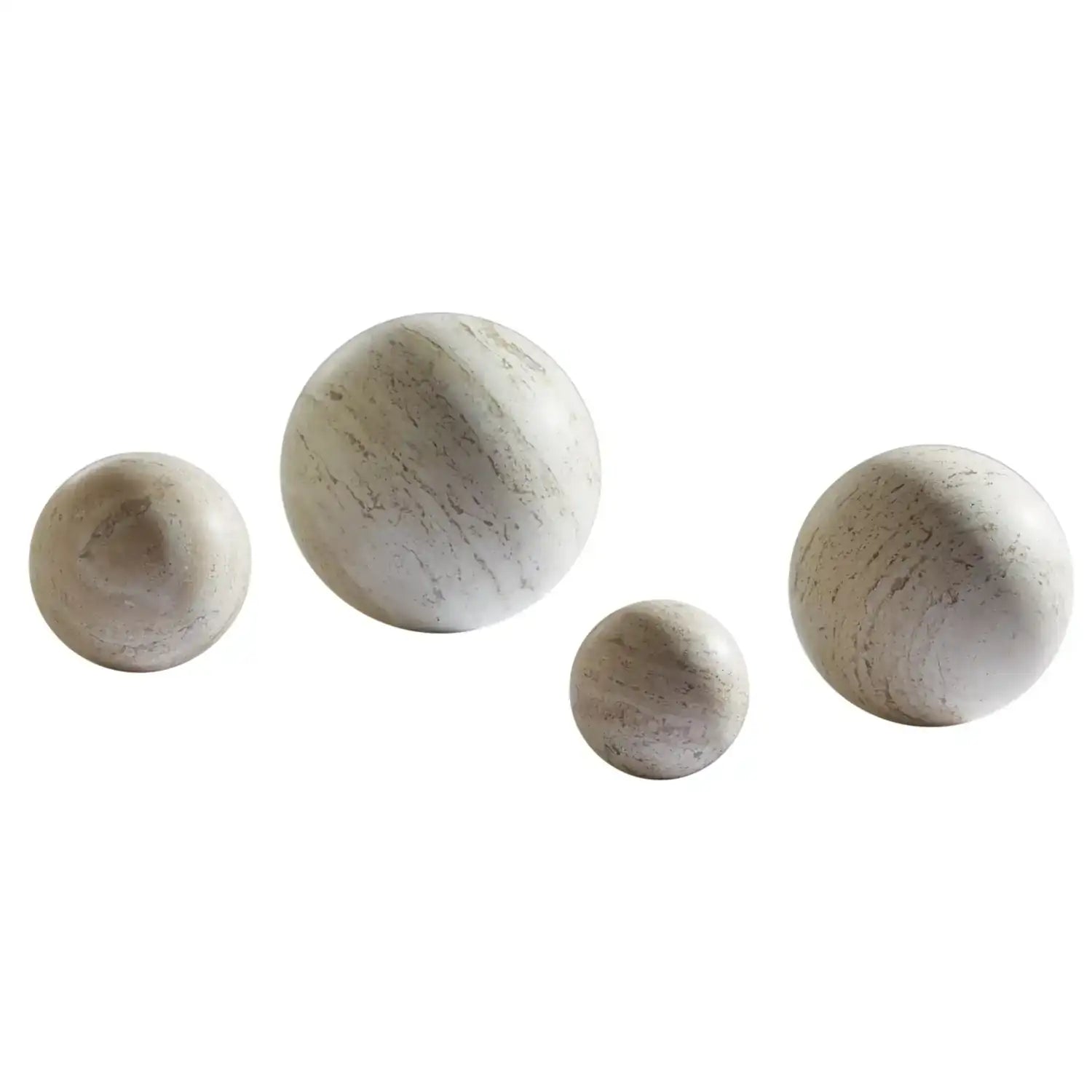 GLOBAL VIEWS TRAVERTINE SPHERE - Decorative Accents