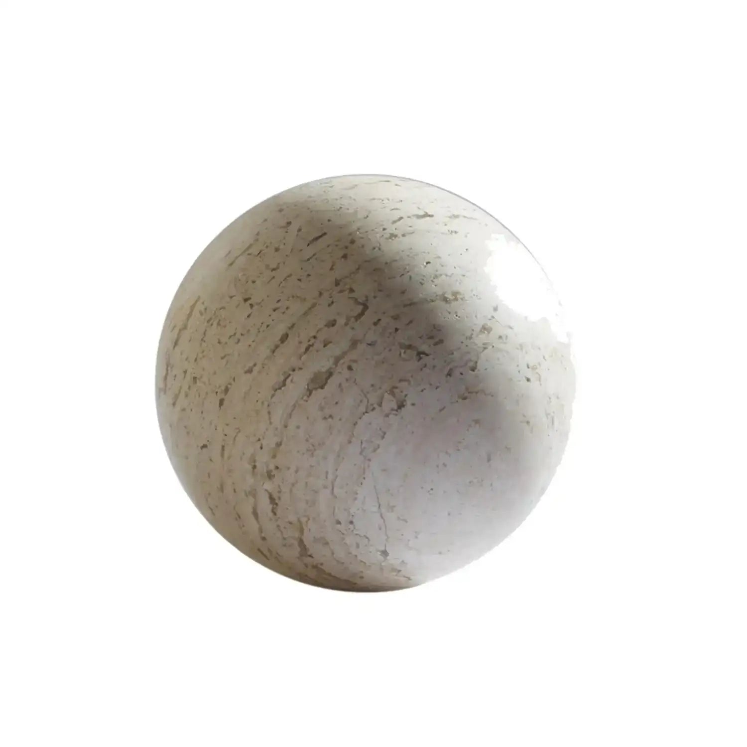 GLOBAL VIEWS TRAVERTINE SPHERE - Decorative Accents