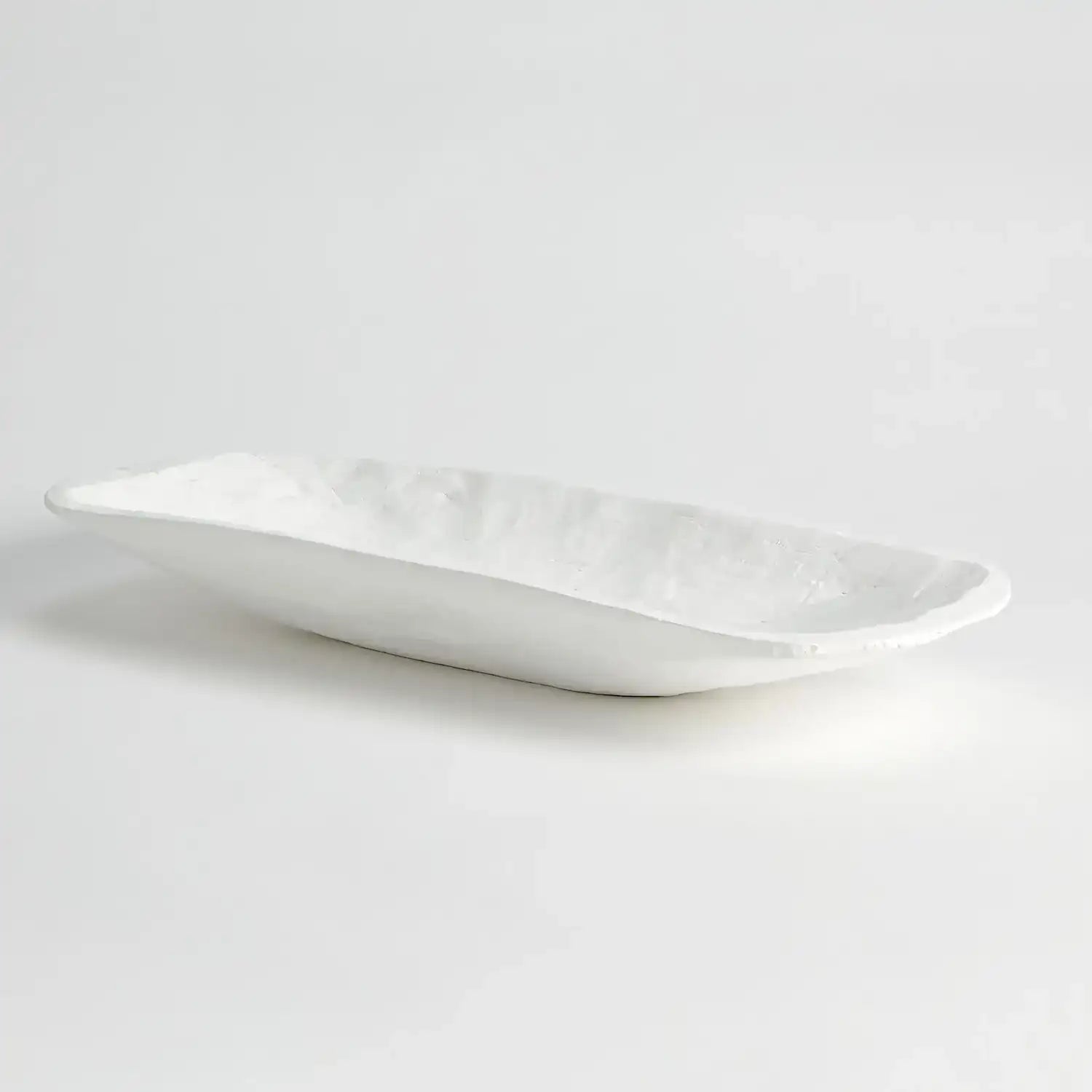 GLOBAL VIEWS FAUX TIMBER RECTANGULAR BOWL - Decorative Accents