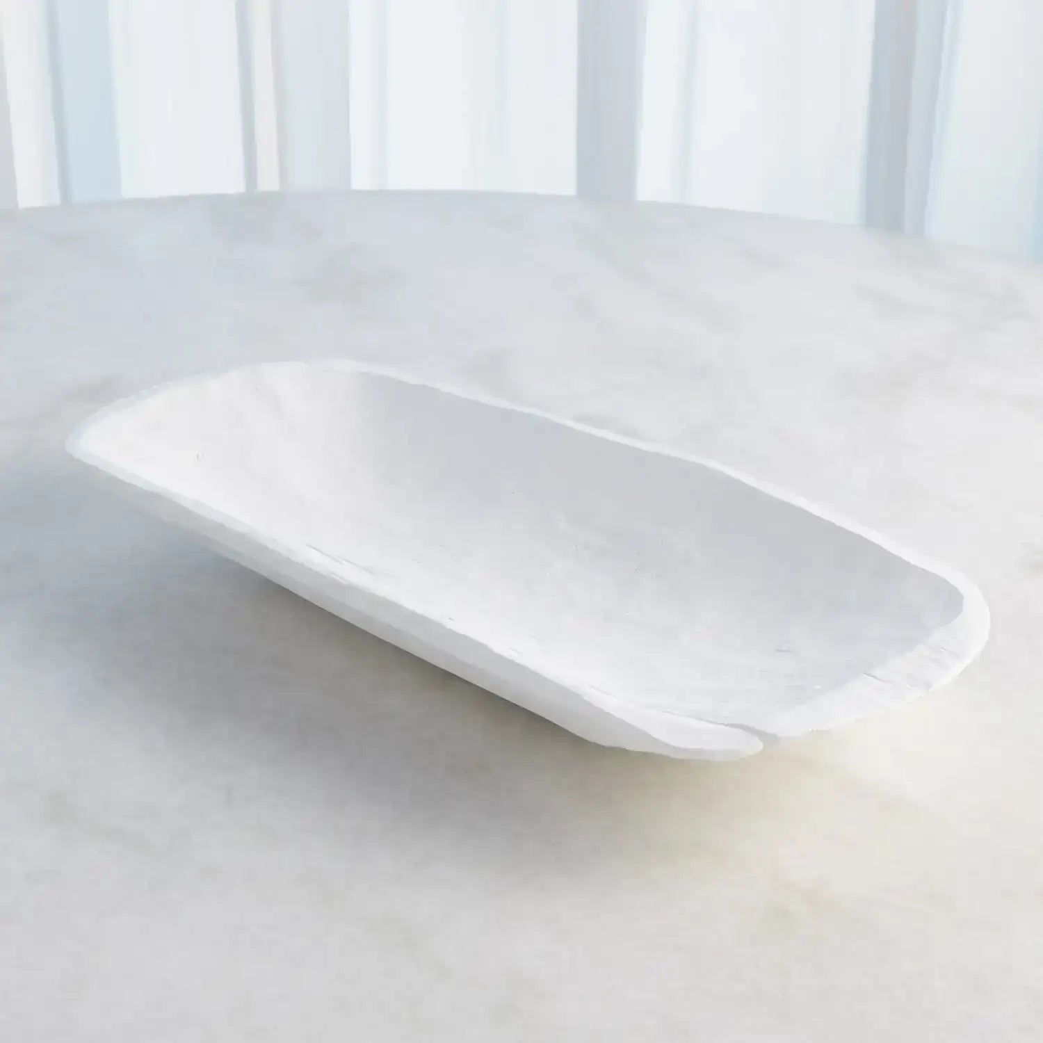 GLOBAL VIEWS FAUX TIMBER RECTANGULAR BOWL - Decorative Accents