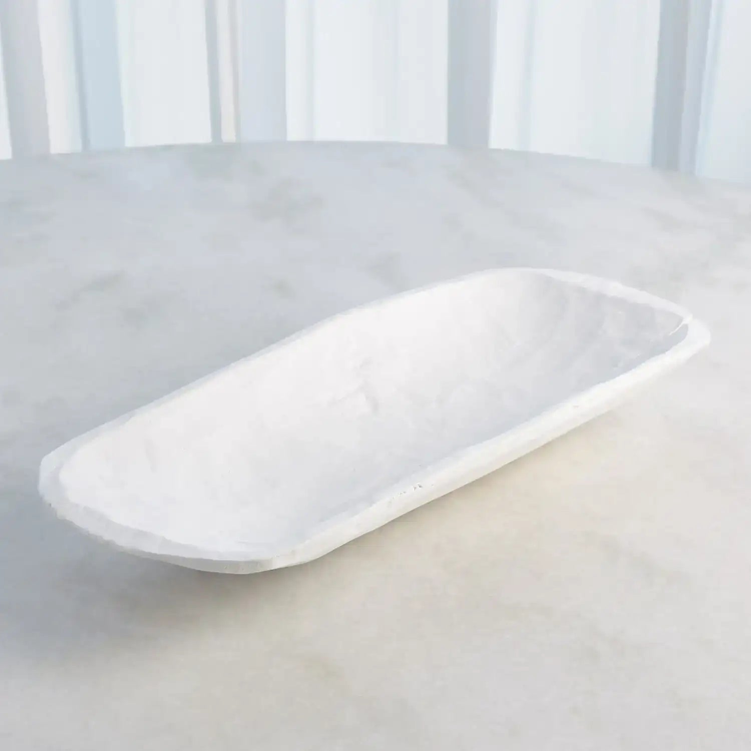 GLOBAL VIEWS FAUX TIMBER RECTANGULAR BOWL - Decorative Accents