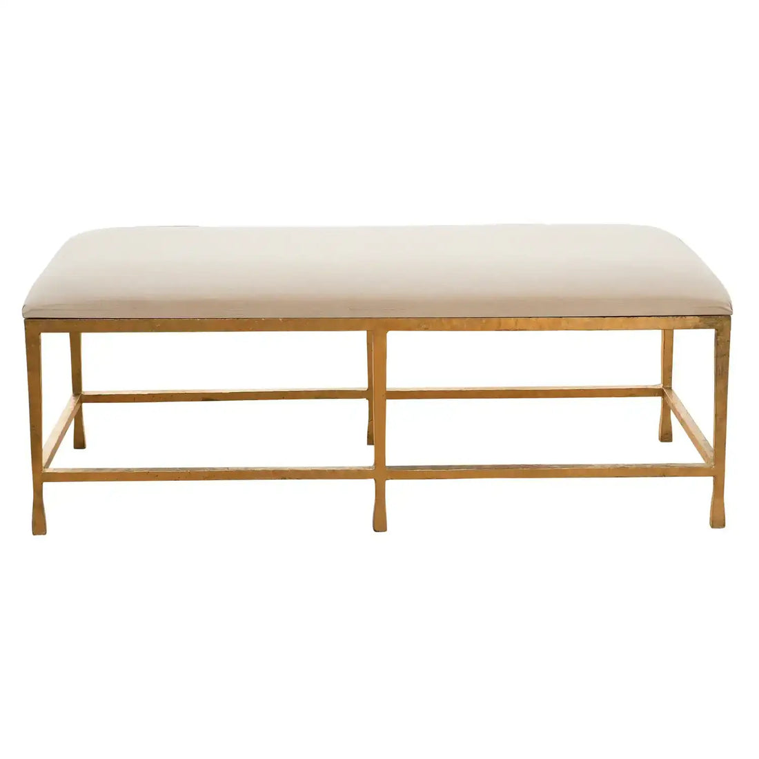 GLOBAL VIEWS QUAD POD BENCH W/MUSLIN CUSHION - Benches, Ottoman, Stools