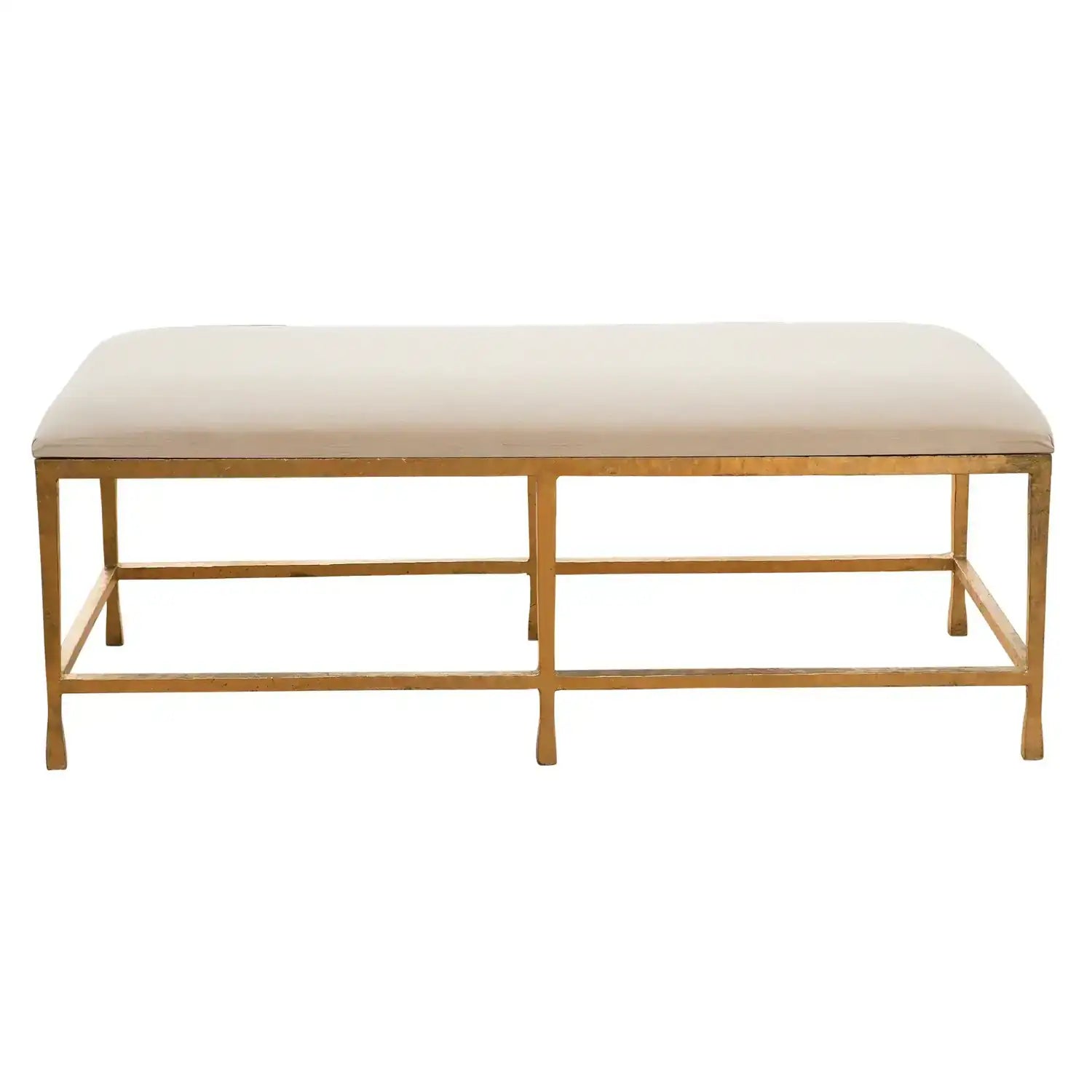 GLOBAL VIEWS QUAD POD BENCH W/MUSLIN CUSHION - Benches, Ottoman, Stools