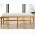 GLOBAL VIEWS QUAD POD BENCH W/MUSLIN CUSHION - Benches, Ottoman, Stools