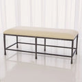 GLOBAL VIEWS QUAD POD BENCH W/MUSLIN CUSHION - Benches, Ottoman, Stools